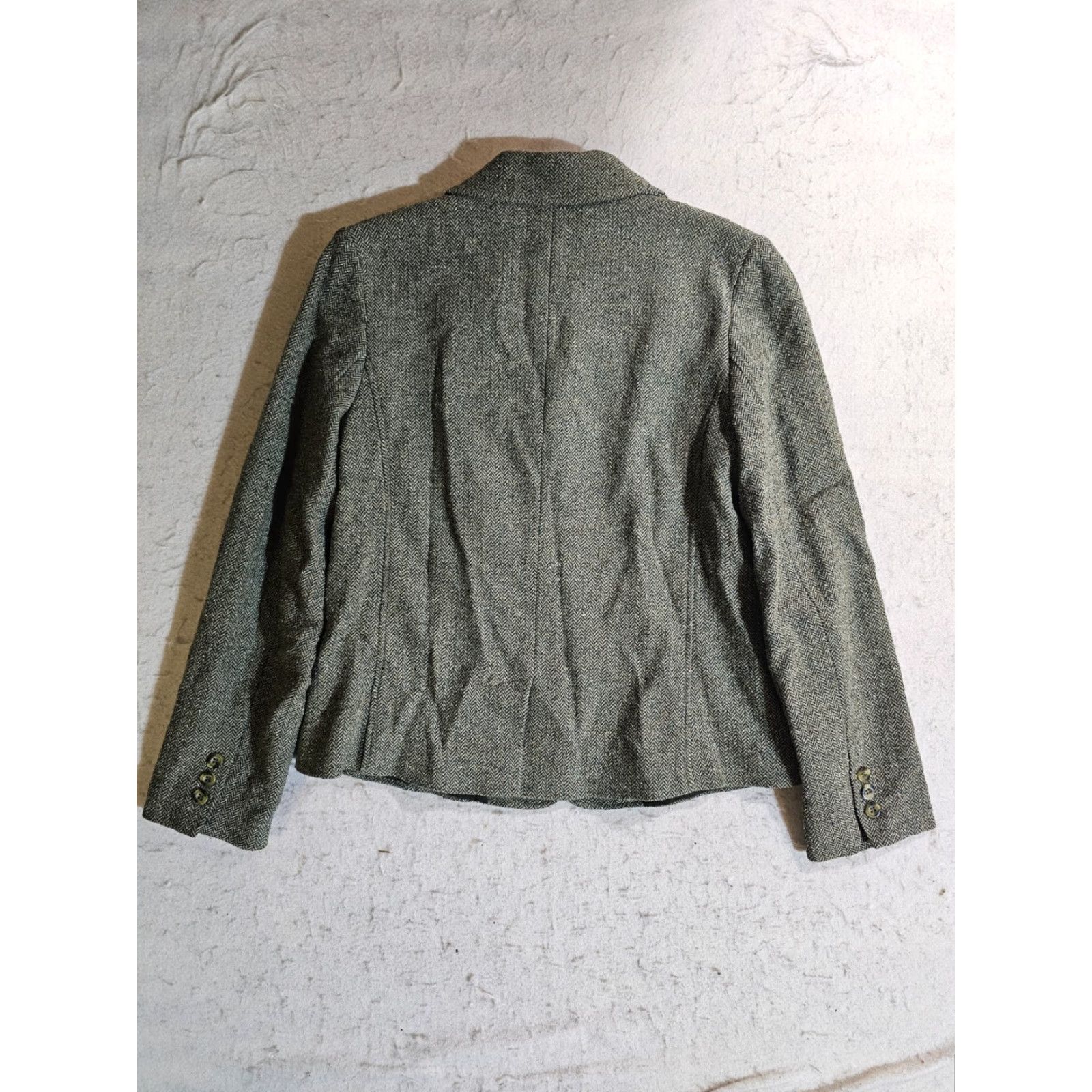 Vintage VINTAGE L.L. Bean Signature Wool Blend 3-Button Blazer Women’s Size Medium Reg Green Blazer Womens 90s Classic Casual Formal Size M / US 6-8 / IT 42-44 - 8 Thumbnail