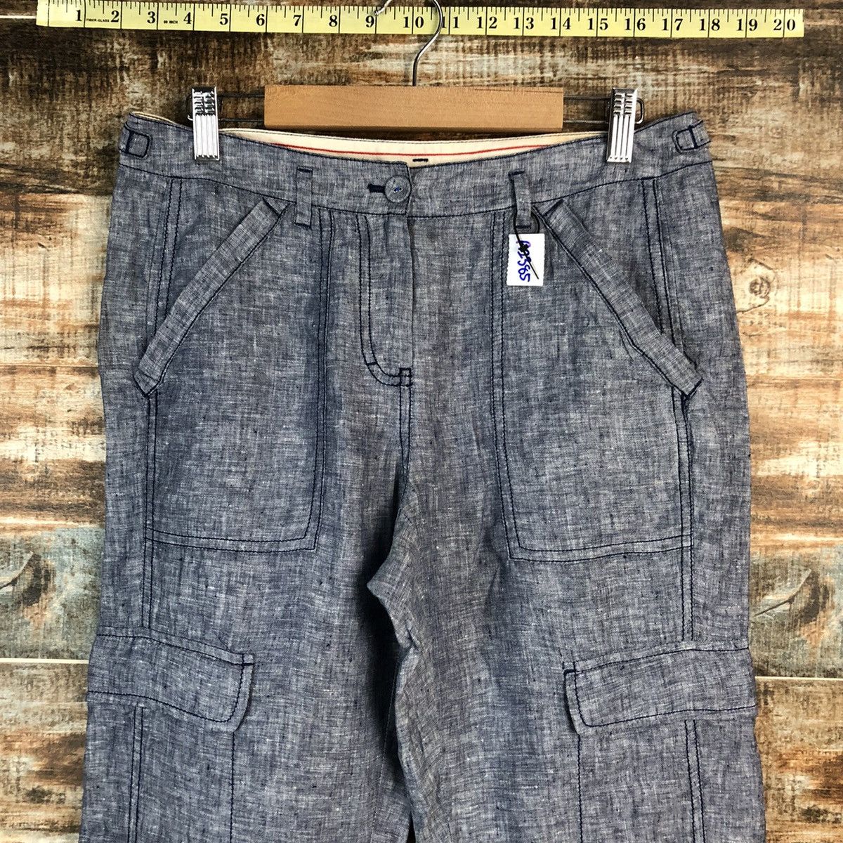 Japanese Brand Pure DKNY Blue Casual Pants #A2385 Size 28" / US 6 / IT 42 - 4 Thumbnail