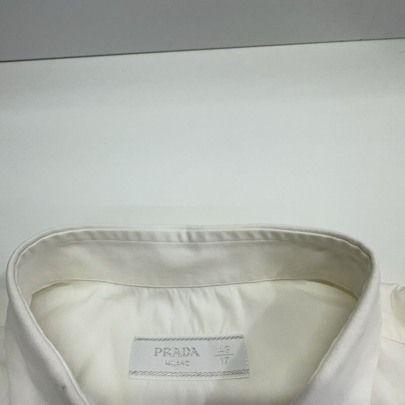 Prada Prada White Long Sleeve Pocket Shirt-2506 Size US S / EU 44-46 / 1 - 4 Thumbnail