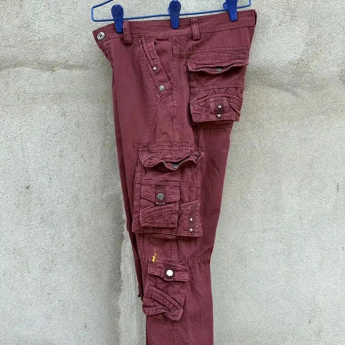 Beauty Beast SPLISH PAINTER FLARE/BOOTCUT TROUSERS MULTIPOCKET CARGO PANT Size US 29 - 16 Thumbnail