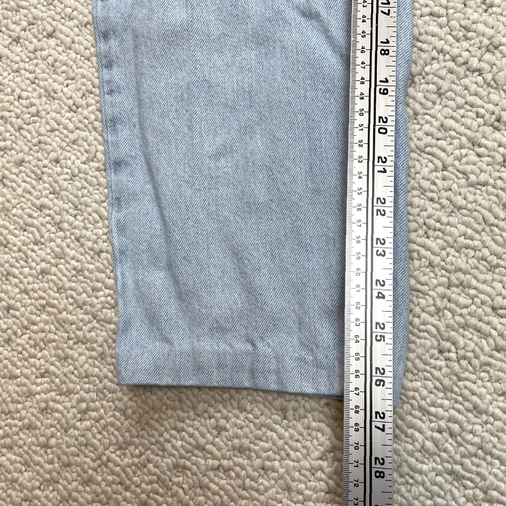 Old Navy Old Navy Jeans Womens 34x26 Denim Light Wash Straight Relaxed High Rise Blue Size 24" / US 00 / IT 34 - 5 Thumbnail