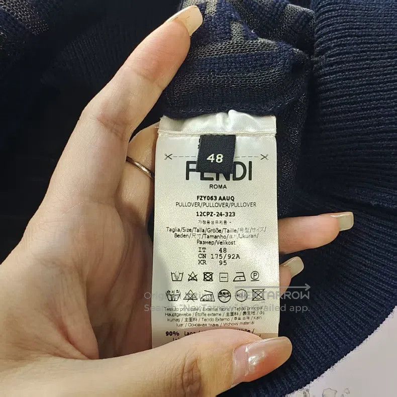 Fendi Fendi Monogrammed knitwear Size US M / EU 48-50 / 2 - 4 Thumbnail