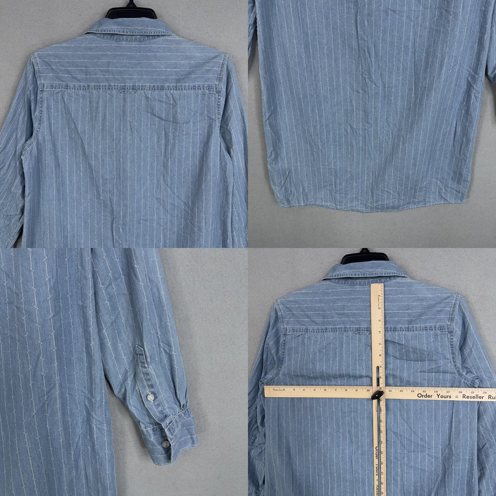 Brooks Brothers Brooks Brothers Womens 6 Chambray Shirt Dress Stripes Size M / US 6-8 / IT 42-44 - 8 Thumbnail