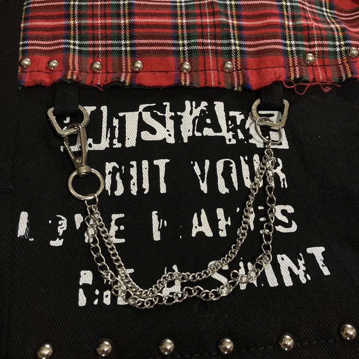 Hysteric Glamour JAPANESE BRAND - Patchwork Studded Chain Punk Design Vkei Size US 34 / EU 50 - 9 Thumbnail