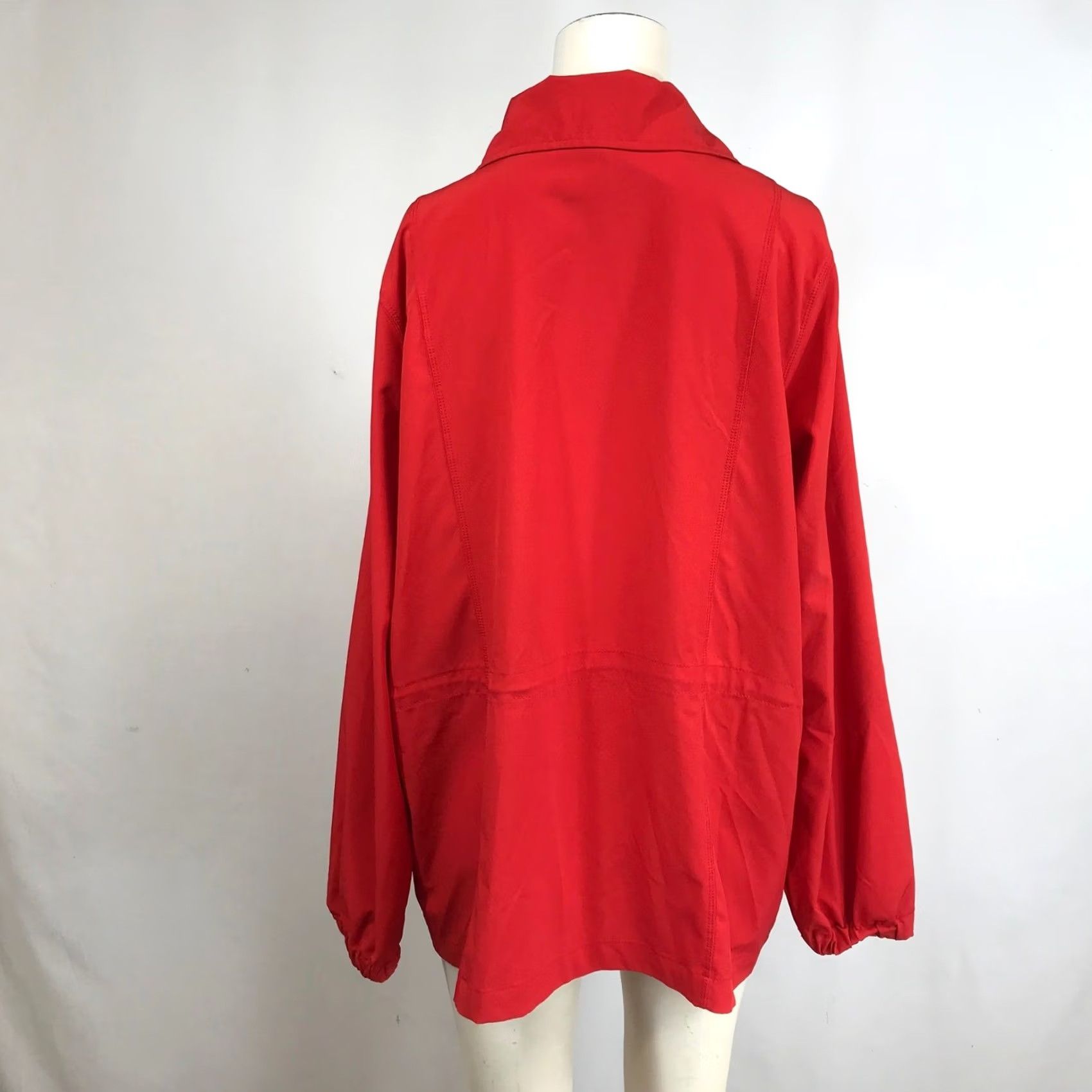 Vintage Lane Bryant Red Zip Front Lightweight Jacket Women's 14/16 Size XL / US 12-14 / IT 48-50 - 5 Thumbnail