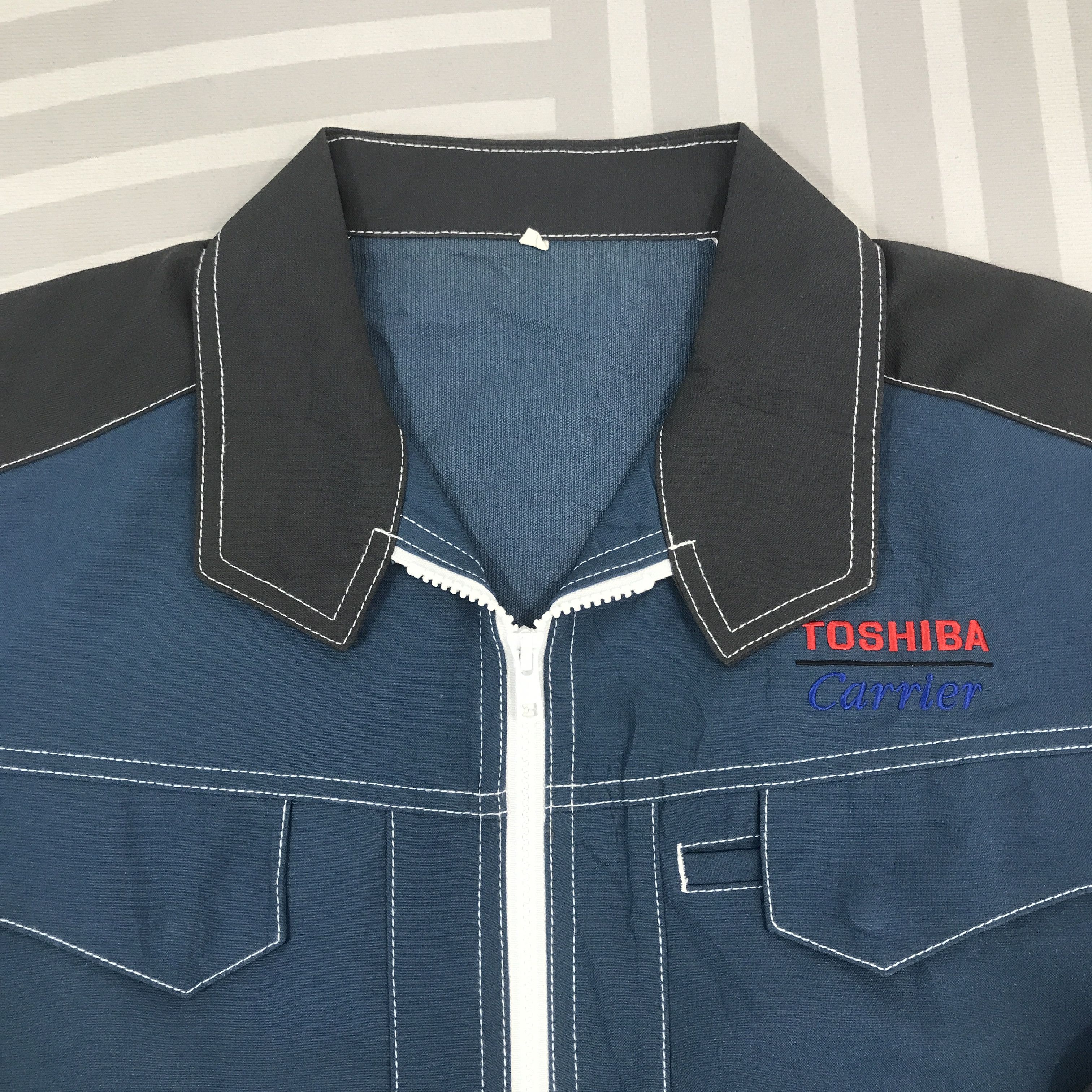 Japanese Brand × Vintage Vintage Og Toshiba Carrier Japan uniform Jacket Size US L / EU 52-54 / 3 - 8 Thumbnail