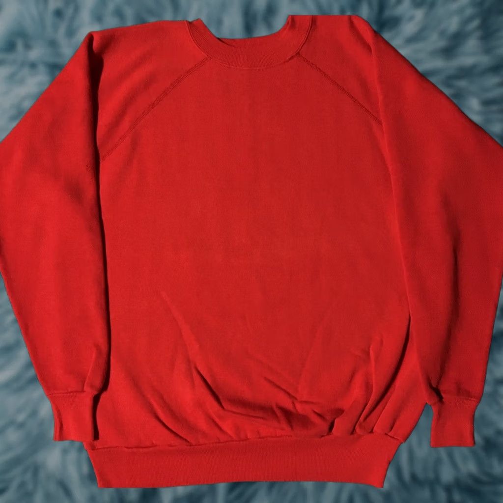 Vintage VINTAGE Sweatshirt L USA Track Grunge Punk Surf Skate PE Gym Sport 90s Red Mens California Retro 80s 90s Virgin Size US L / EU 52-54 / 3 - 1 Thumbnail