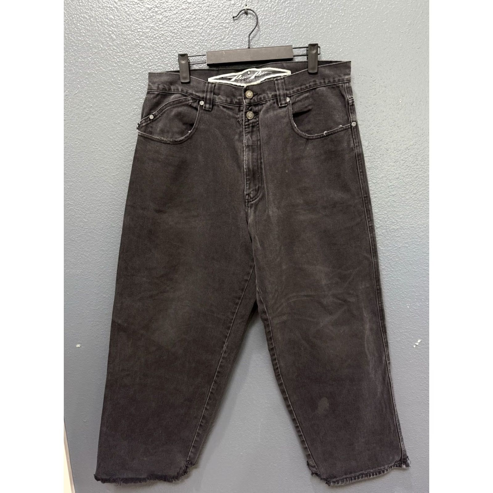Pelle Pelle VINTAGE Pelle Pelle Jeans Co Denim Pants Size 36 Black Baggy Distressed Men’s Size US 36 / EU 52 - 7 Thumbnail