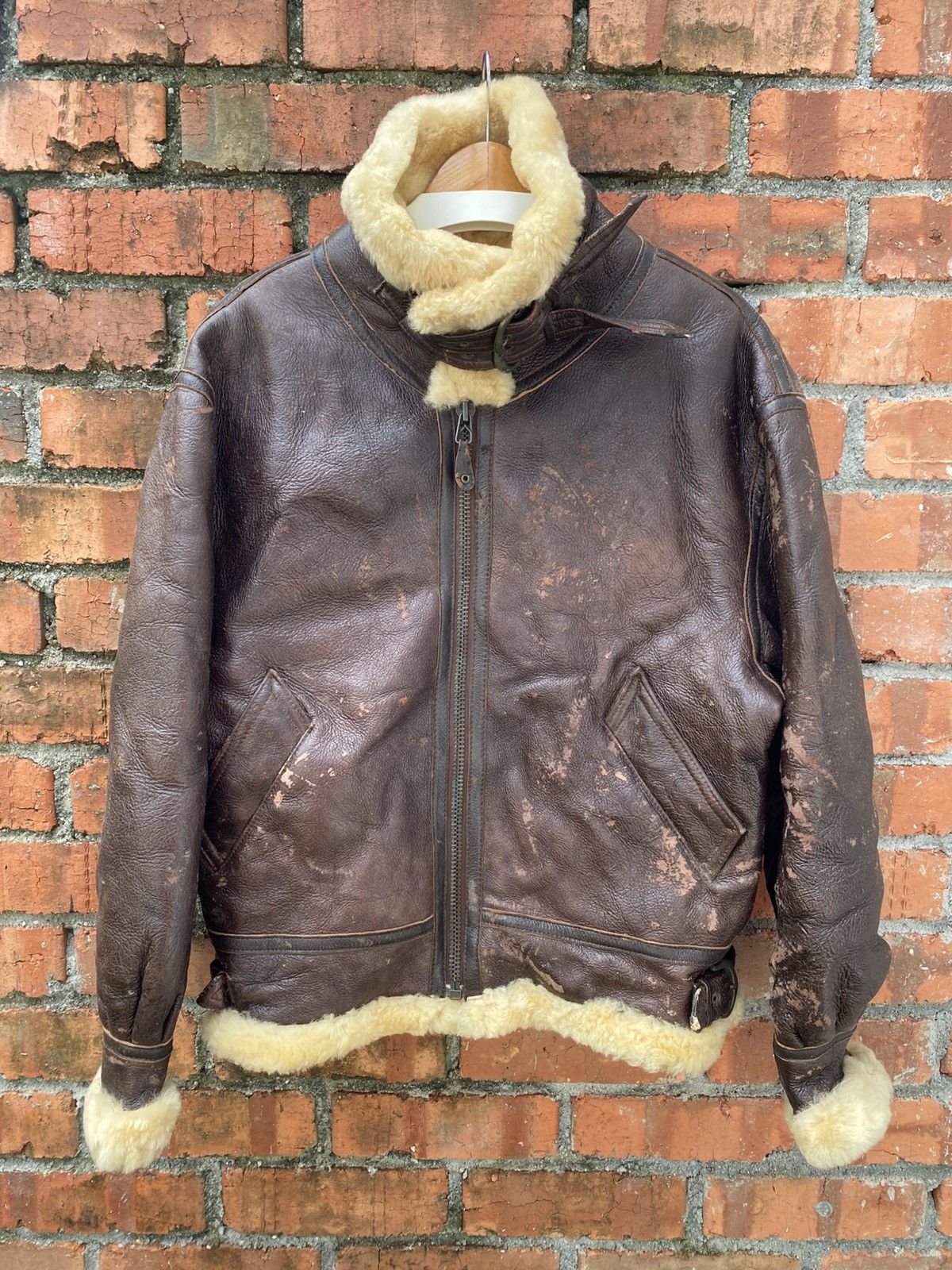 Avirex vintage b3 flight jacket sheepskin Size US M / EU 48-50 / 2 - 1 Thumbnail