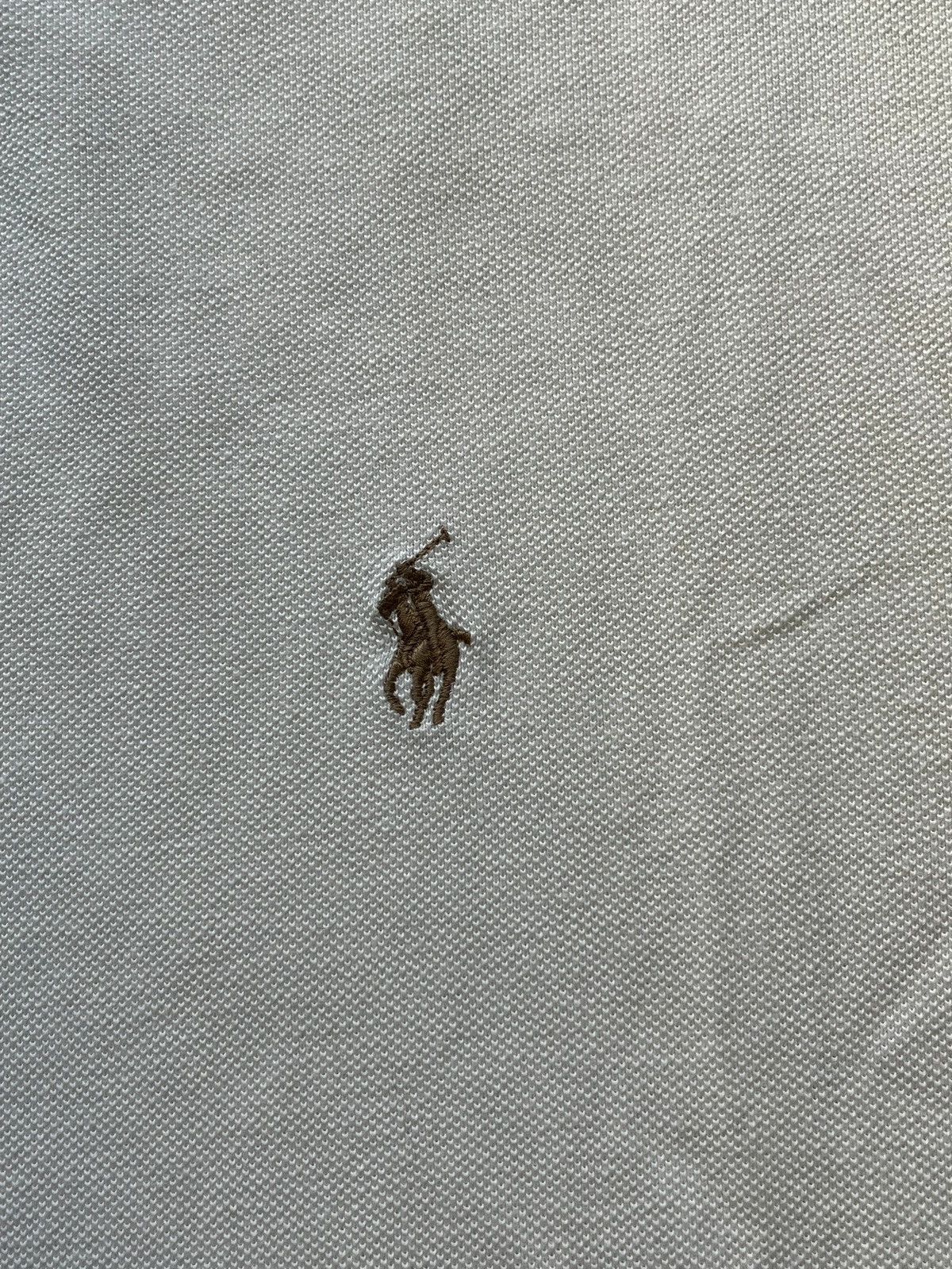 Polo Ralph Lauren Polo Ralph Lauren Small Pony Shirt Rare White 2000s Size US L / EU 52-54 / 3 - 3 Thumbnail
