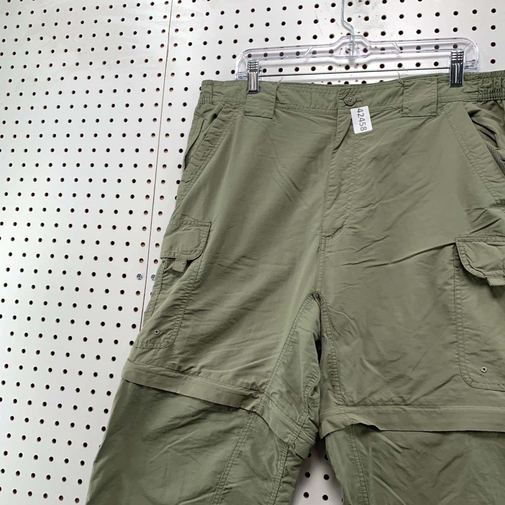 Vintage World Wide Sportsman Pants Men Large Green Convertible Hiking Cargo 36x29 Regular Inseam 29" Outdoor Summer Fall Spring Mens Size US 33 - 4 Thumbnail