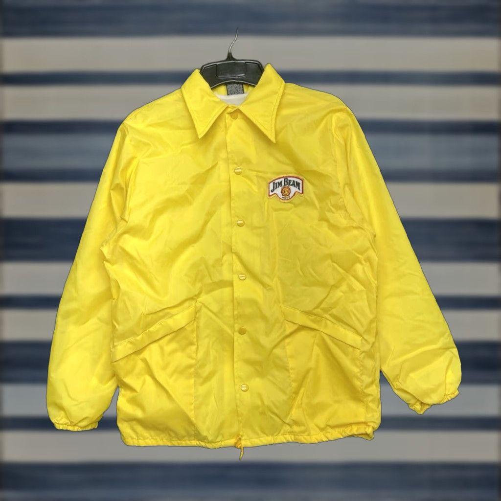 Vintage VINTAGE Hilton Jim Beam Windbreaker Mens M Yellow Jacket Size US M / EU 48-50 / 2 - 1 Thumbnail