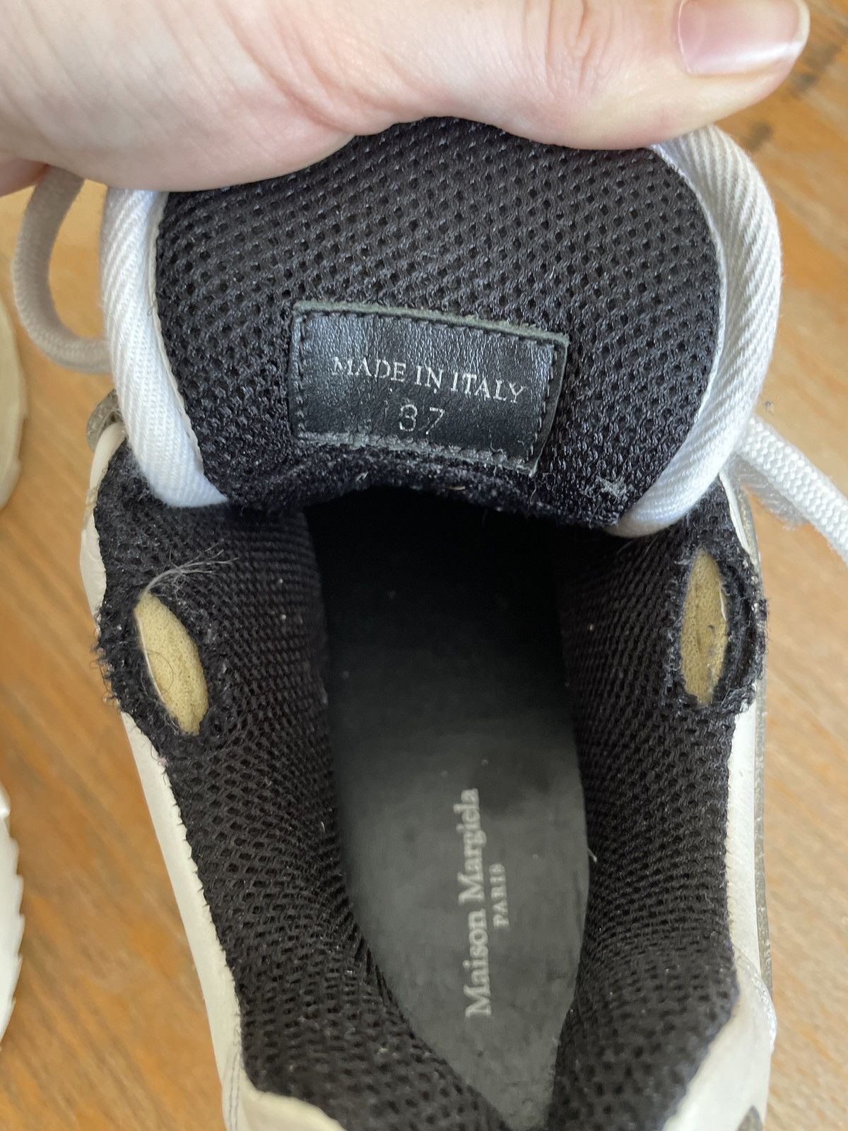 Maison Margiela Retro Fit Leather Sneakers Size US 7 / IT 37 - 7 Thumbnail