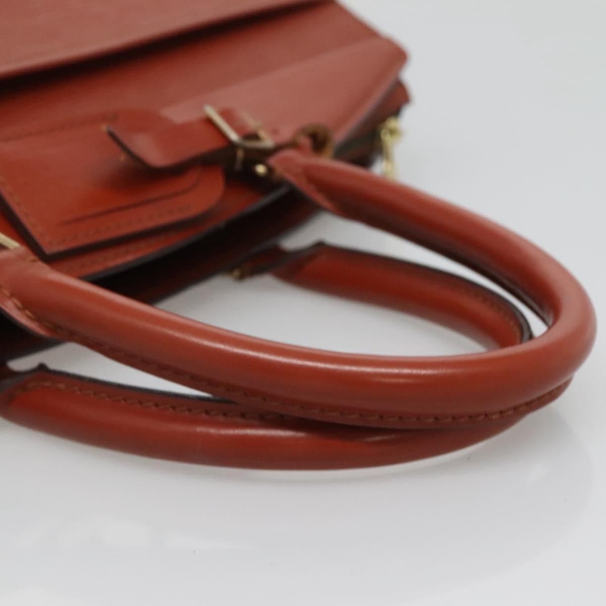 Louis Vuitton LOUIS VUITTON Epi Riviera Hand Bag Brown M48183 Size ONE SIZE - 7 Thumbnail