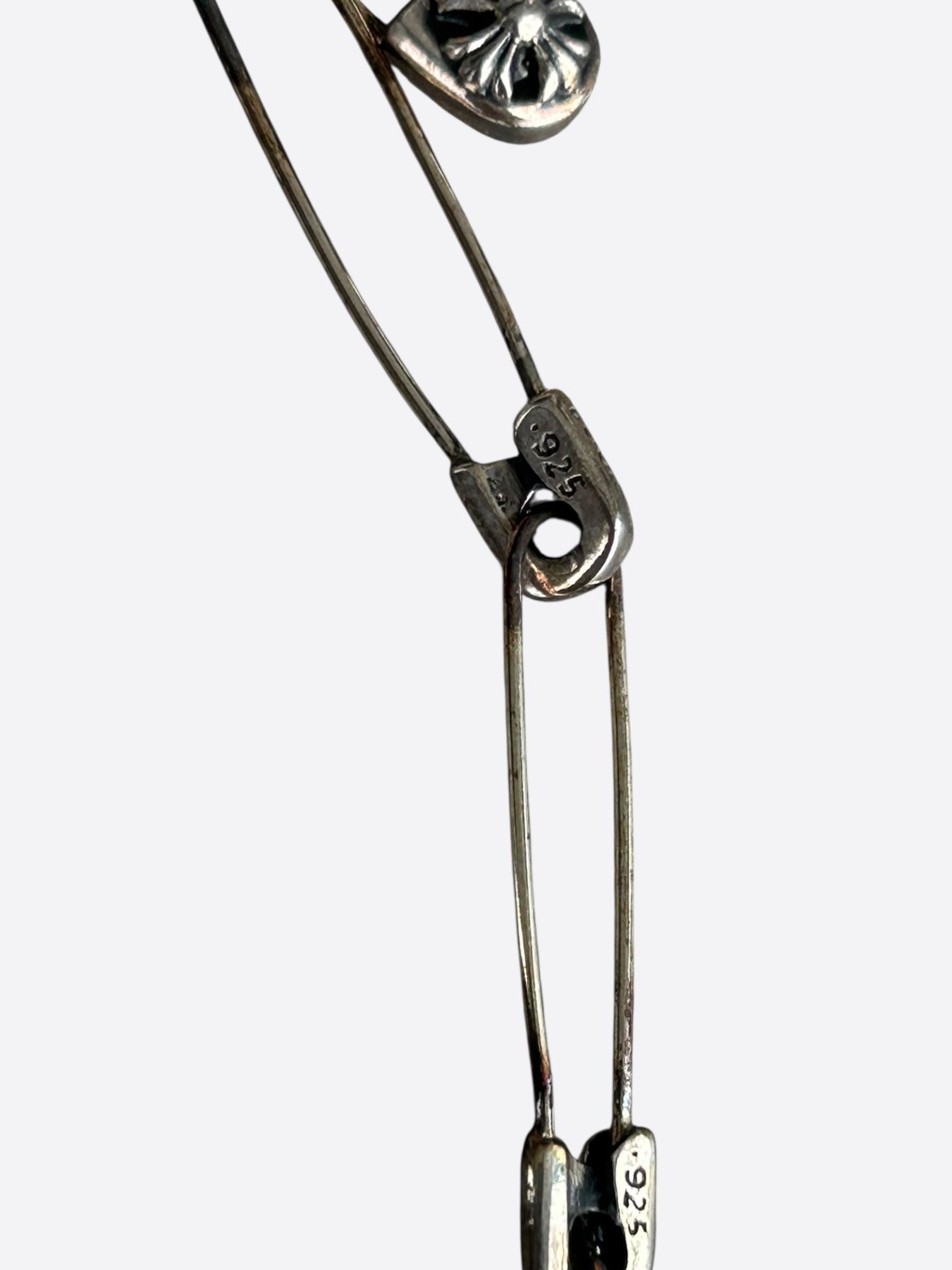 Chrome Hearts Chrome Hearts Silver Safety Pin Necklace Size ONE SIZE - 6 Thumbnail