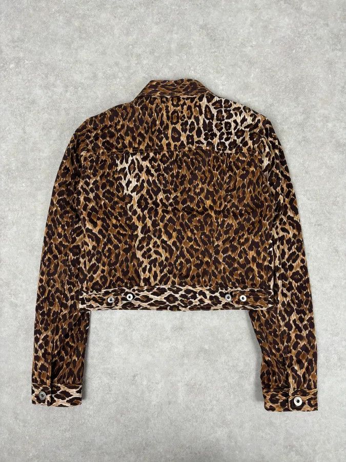 Dolce & Gabbana 2000s Dolce & Gabbana Leopard Print Denim Jacket Size S / US 4 / IT 40 - 5 Thumbnail