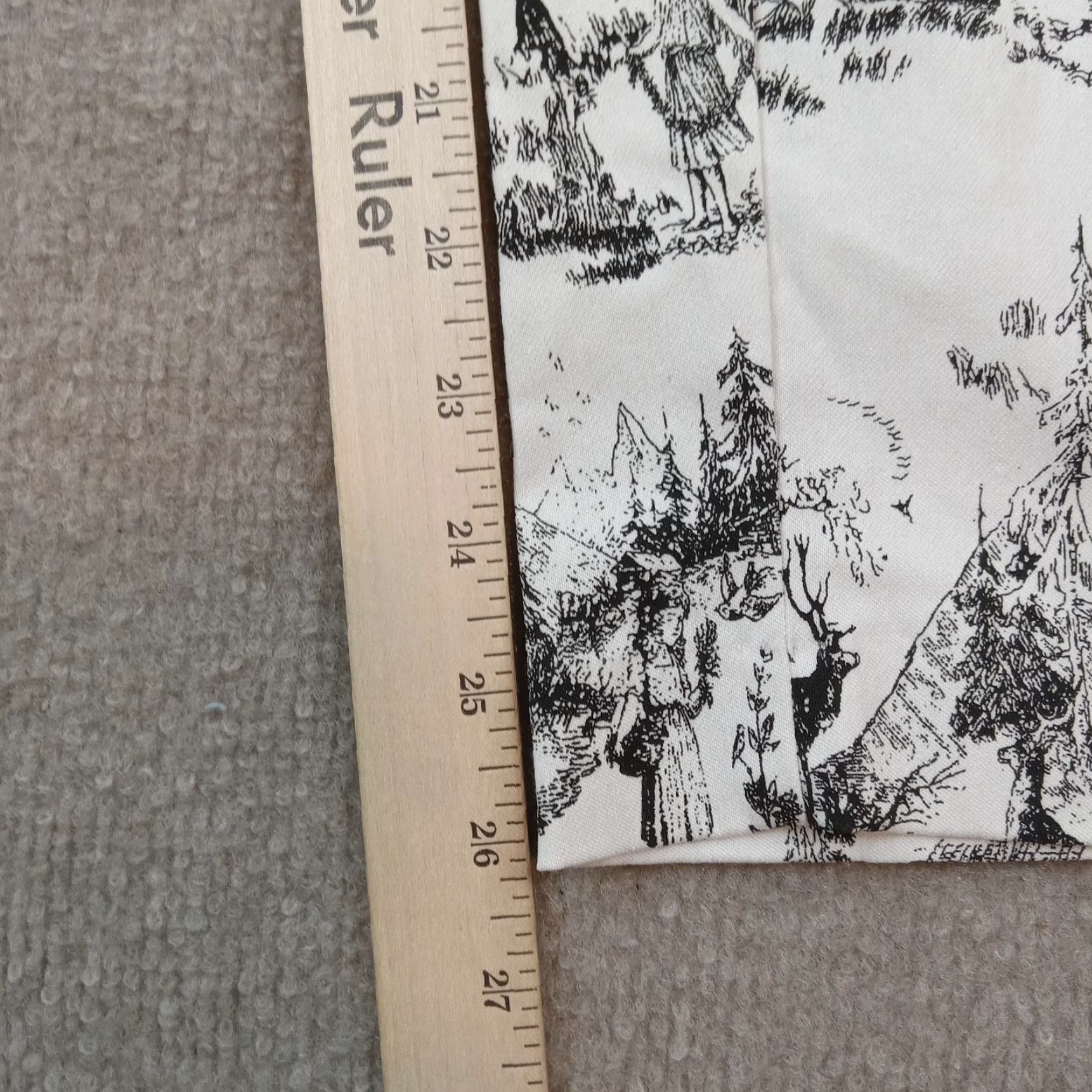 Vintage Philosophy Womens Medium White Black Ankle Stretch Pants Size 31" - 3 Thumbnail