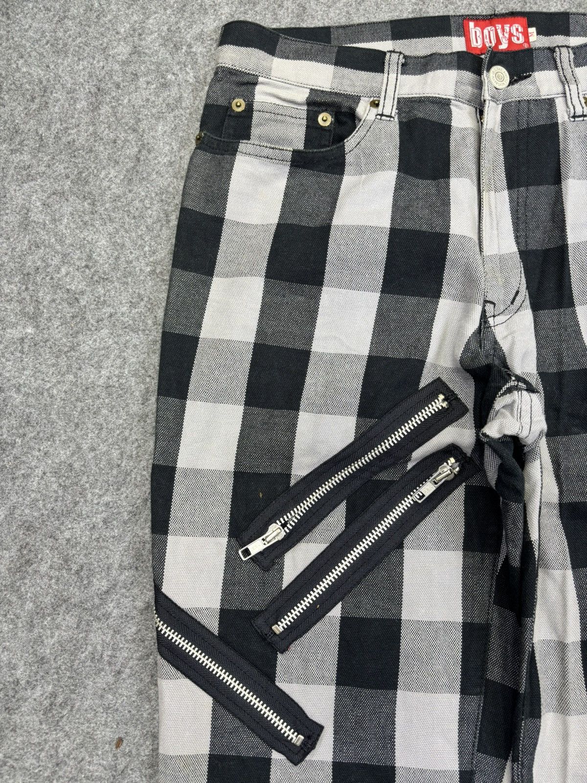 Japanese Brand 💥Seditionaries💥Batsu Chckered Zipper Multipocket Pant F799 Size US 30 / EU 46 - 6 Thumbnail