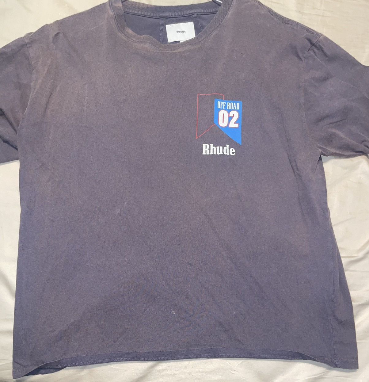 Rhude Rhude “Off Road 02” Desert Racing Graphic T-Shirt Purple Size US M / EU 48-50 / 2 - 3 Thumbnail