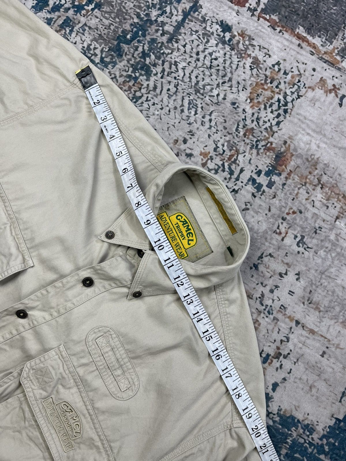 Camel Vtg 90s Camel Trophy Button Down Safari Shirt Size US L / EU 52-54 / 3 - 11 Thumbnail