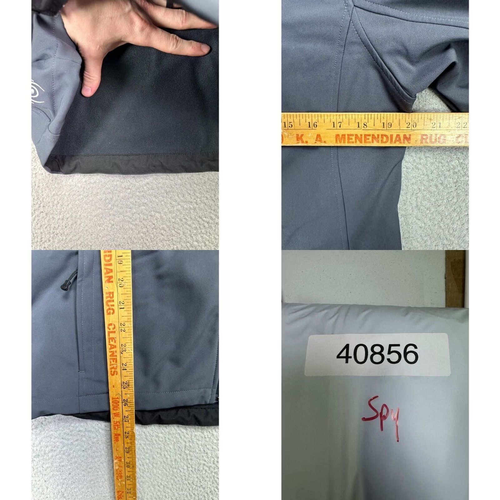 Spyder Spyder Jacket Womens 12 Grey Softshell Fleece Lined Full Zip Activewear Pockets Mens Womens Girls Girls Size XL / US 12-14 / IT 48-50 - 8 Thumbnail