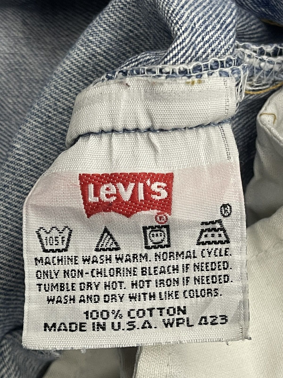Levi's Vintage 90s Levis 501 Faded Blue For Women Size 29" - 10 Thumbnail
