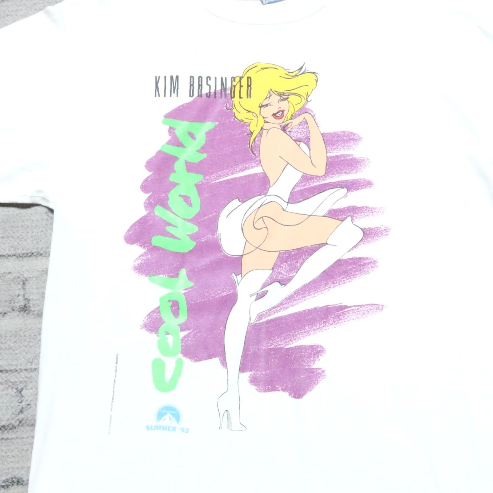 Vintage VINTAGE Kim Basinger Shirt 90s Cool World Movie Shirt Men L White Shirt Size US L / EU 52-54 / 3 - 6 Thumbnail