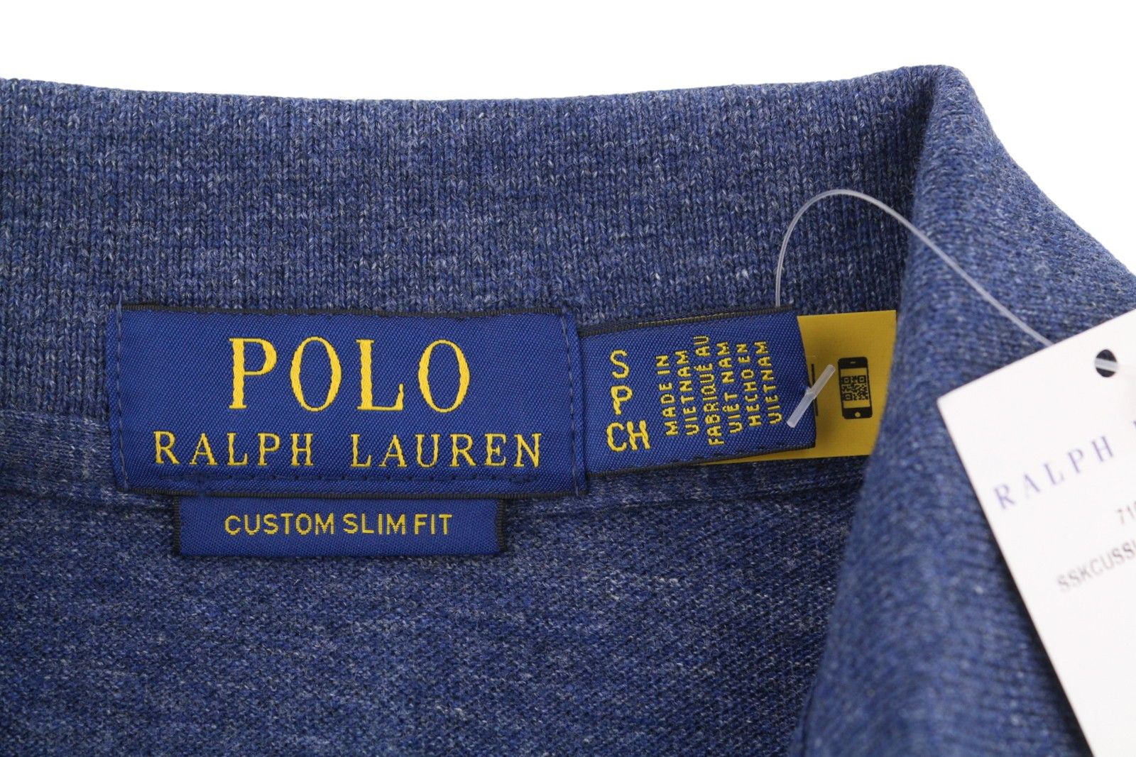 Ralph Lauren CUSTOM SLIM FIT S Melange Embroidered Logo 87910 Size US S / EU 44-46 / 1 - 7 Thumbnail