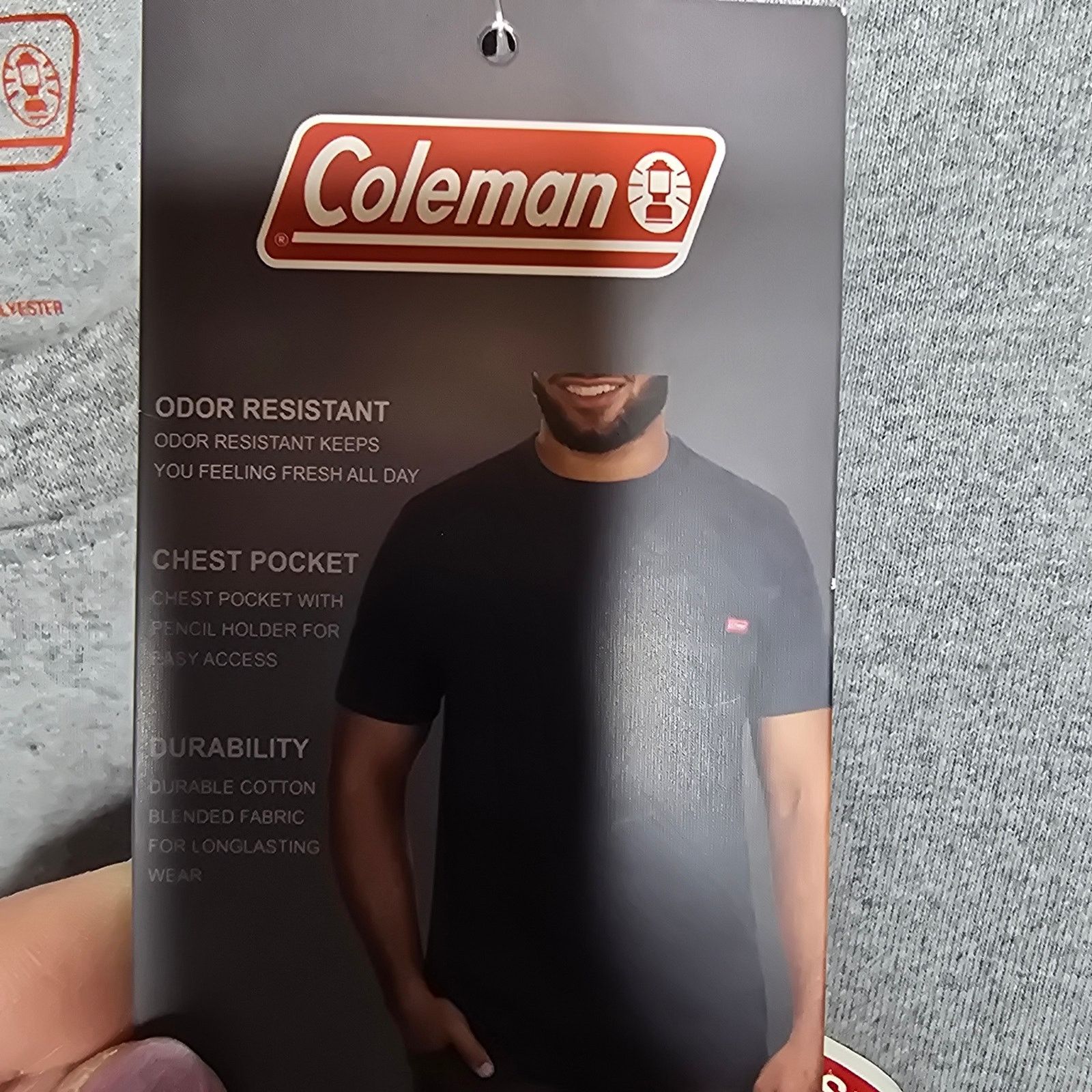 Coleman Coleman Light Cool Gray Heather Pocket T-shirt Large NWT Size US L / EU 52-54 / 3 - 4 Thumbnail