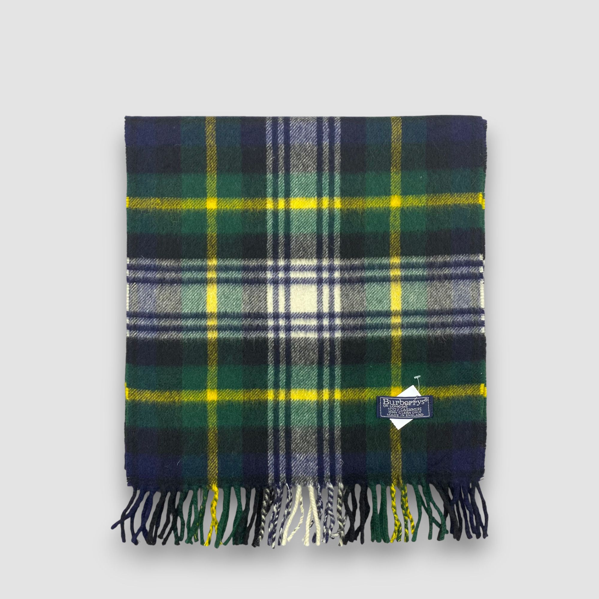 Burberry Vintage Burberry Scarf Muffler Wool Cashmere Plaid Scarves Size ONE SIZE - 2 Thumbnail
