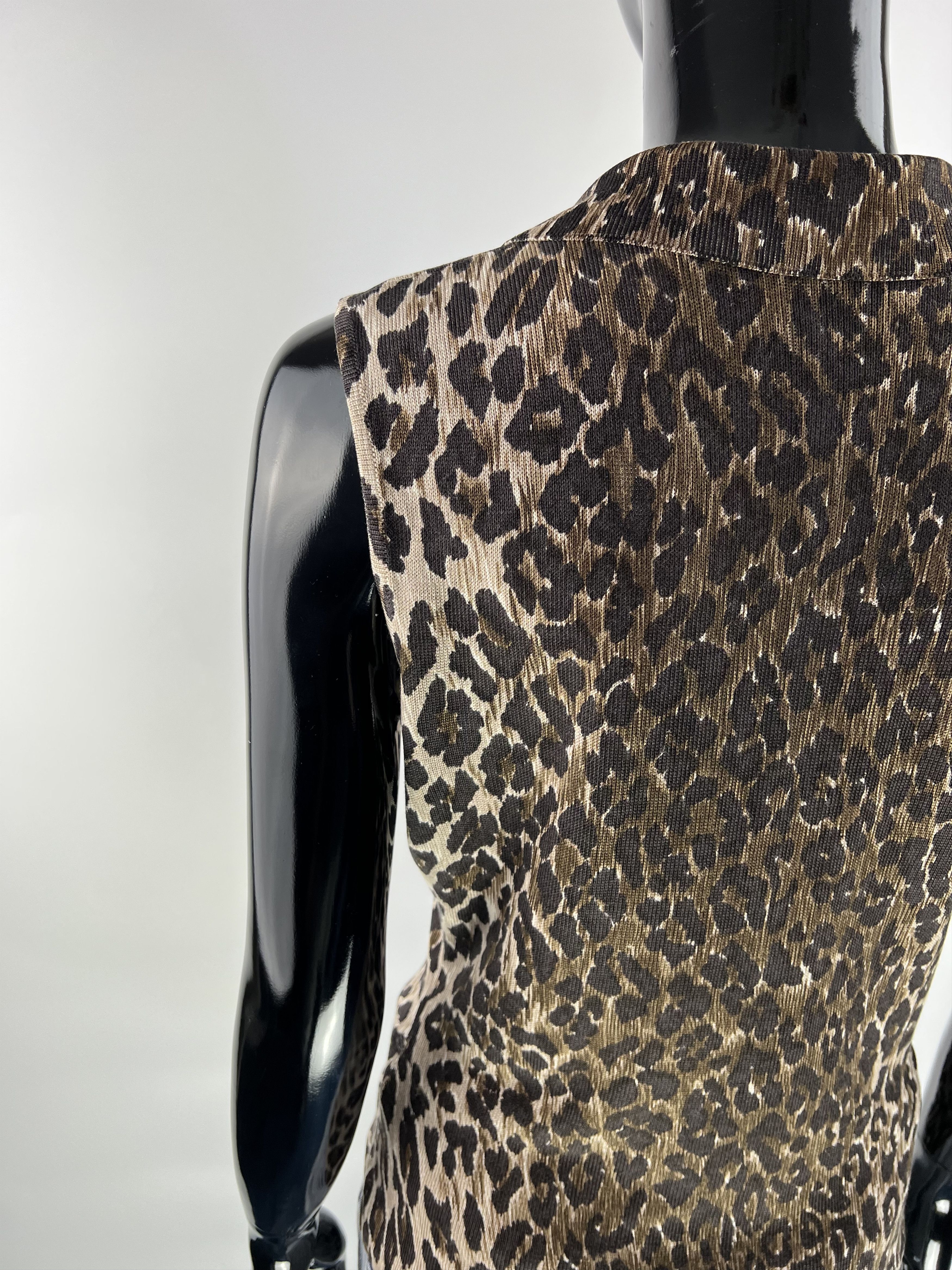 Dolce & Gabbana Dolce Gabbana Vintage Rare Leopard Silk Blouse Top Size IT44 Size M / US 6-8 / IT 42-44 - 3 Thumbnail