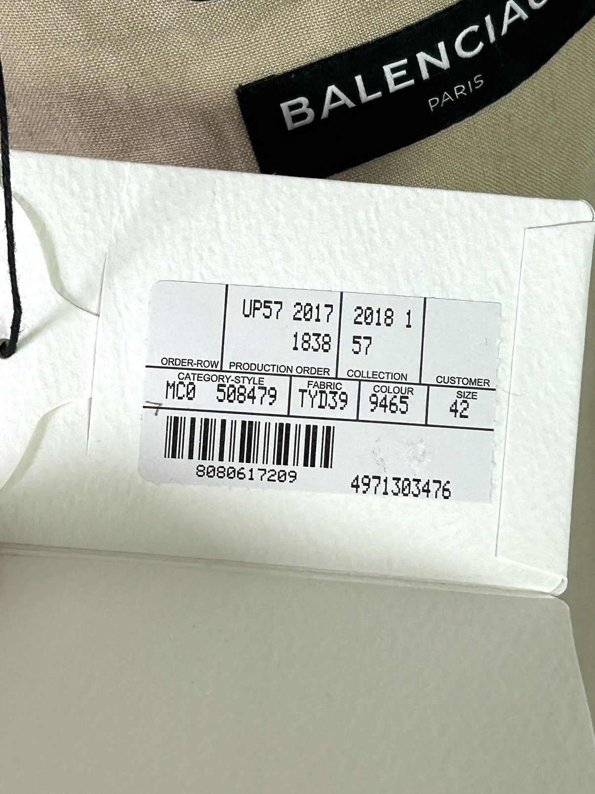 Balenciaga BALENCIAGA SS18 OVERSIZED WEIGHTED LINEN BLAZER JACKET 2018 Size US XS / EU 42 / 0 - 17 Thumbnail