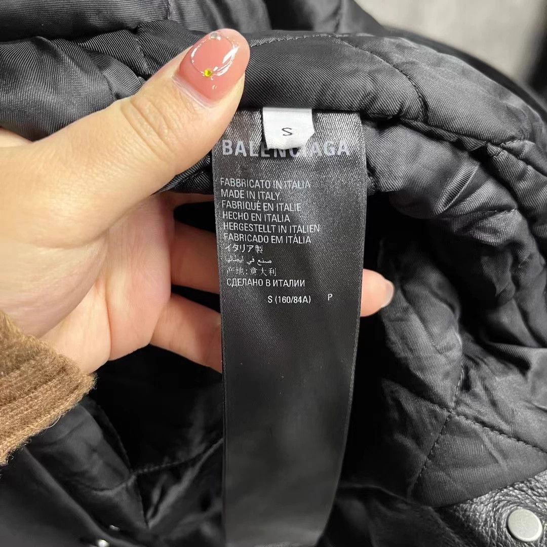 Balenciaga Balenciaga Black Lapel SB Leather Jacket S Size US S / EU 44-46 / 1 - 4 Thumbnail