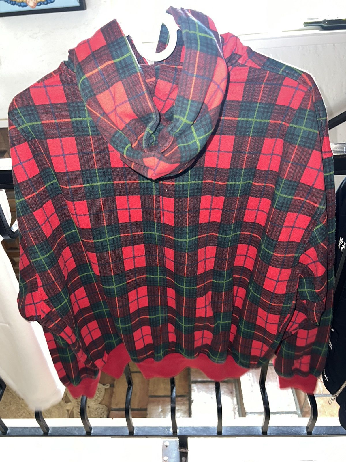 Fear of God Fifth Collection Red Plaid Hoodie Size US S / EU 44-46 / 1 - 2 Thumbnail
