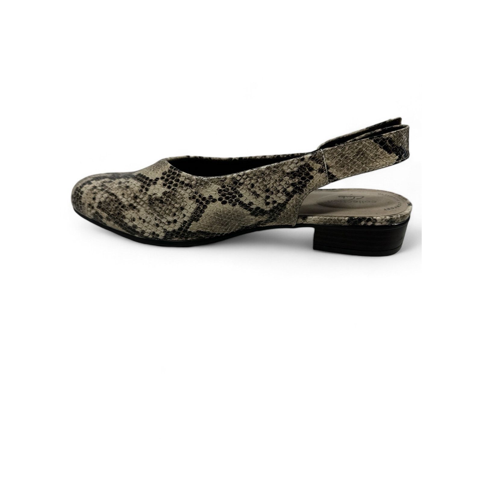 Clarks Clarks Faux Leather Snake Print Slingbacks women sz 9.5 Size US 9.5 / IT 39.5 - 4 Thumbnail