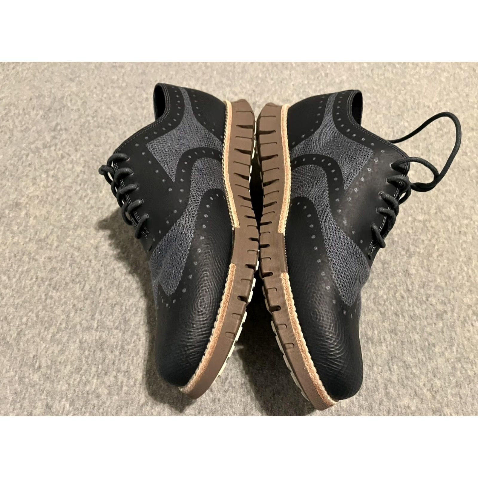 Cole Haan VINTAGE? No. Final: Cole Haan ZEROGRAND Remastered Embrostitch Oxford Stormy Weather C39576 Mens 7.5 Blue Sneaker Shoes Mens 7.5M Size US 8 / EU 41 - 3 Thumbnail