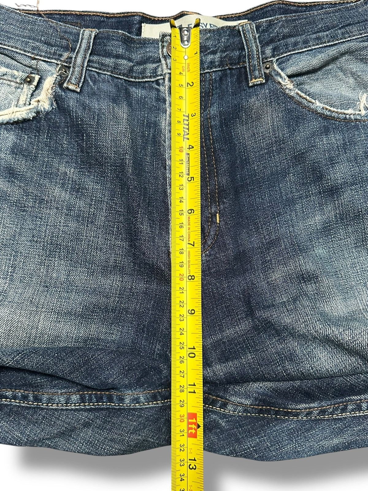 Gap GAP Vintage Straight Loose Distressed Jeans With Faded Wash Size US 31 - 19 Thumbnail
