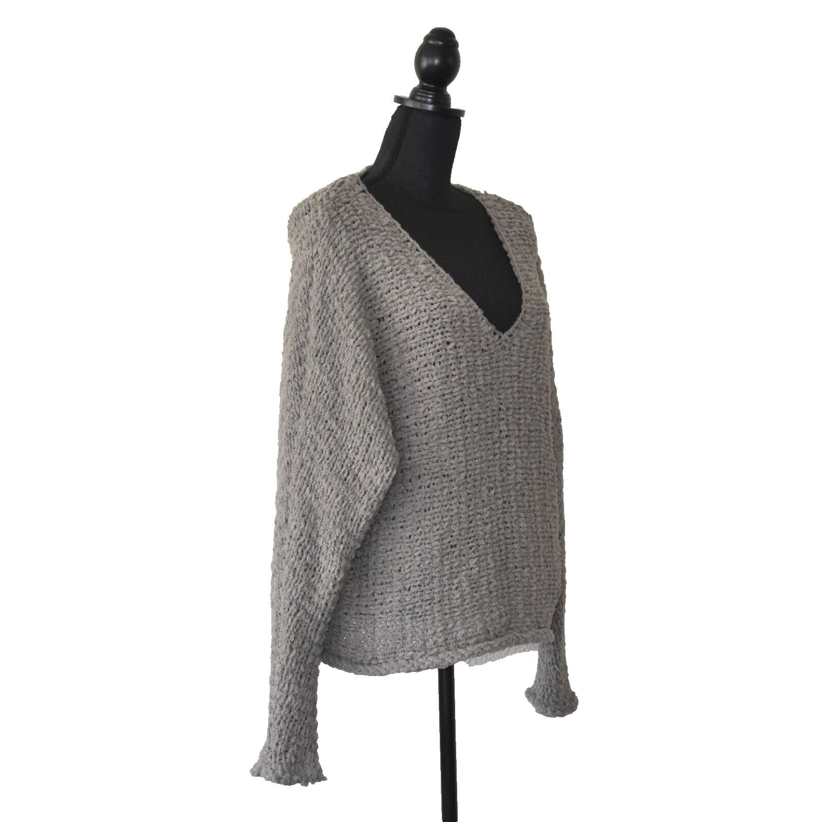 Free People NWT FREE PEOPLE Cotton Dolphin Bay Knit Sweater Size S $128 Size S / US 4 / IT 40 - 2 Thumbnail