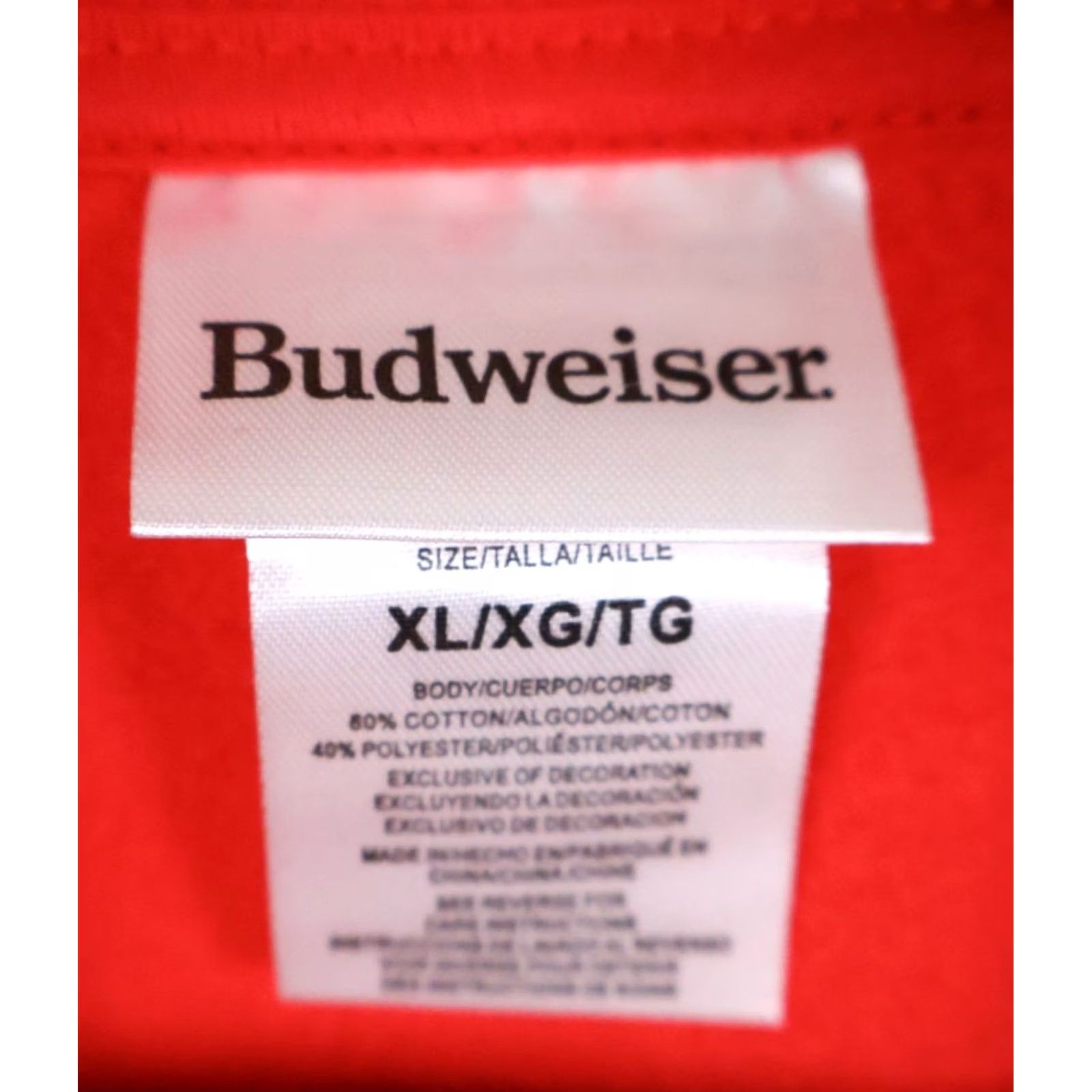 Budweiser Budweiser Sweatshirt Men's XL Red Retro Spell Out Crewneck Logo King of Beers Size US XL / EU 56 / 4 - 3 Thumbnail
