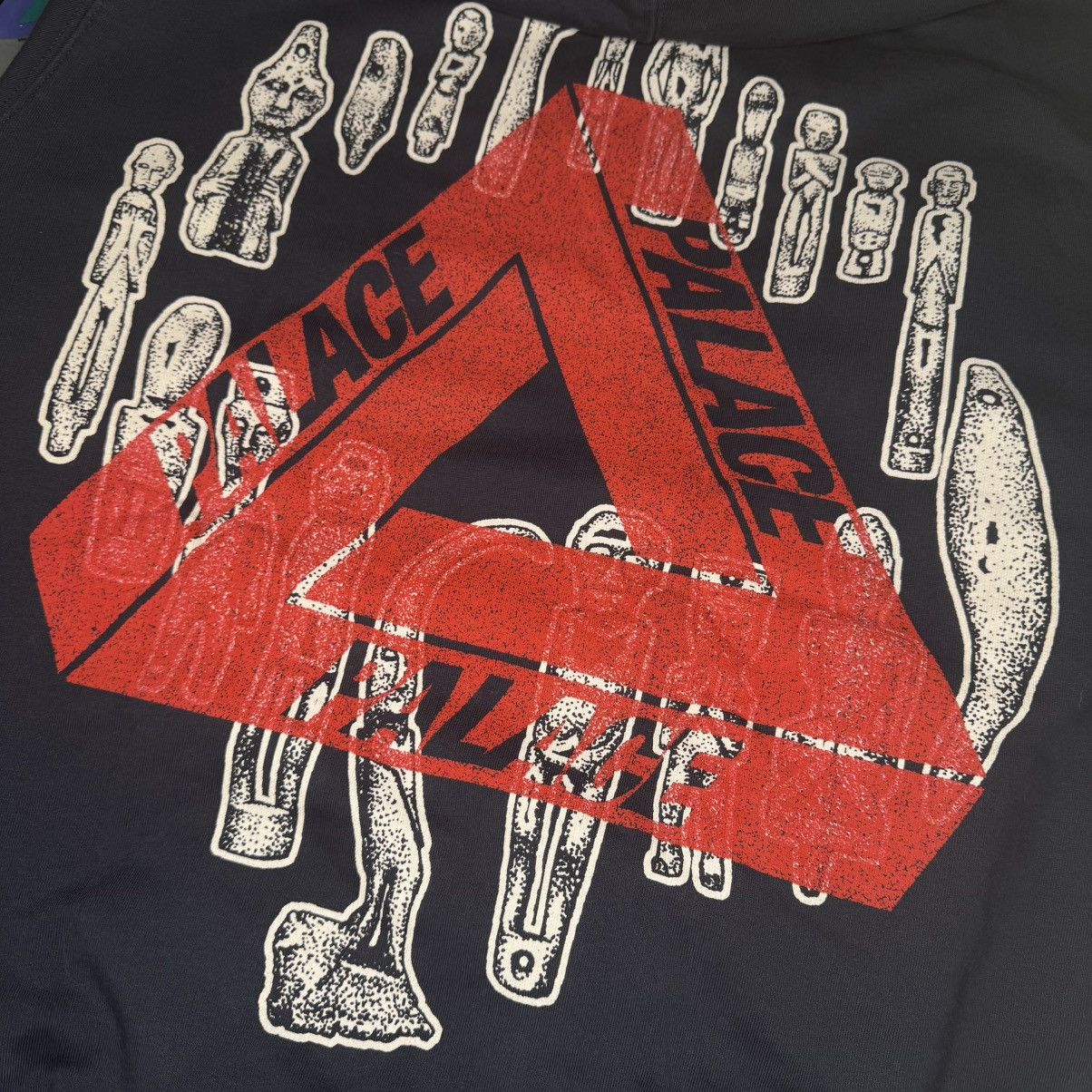 Palace Palace Jheeze Hoodie Navy Sz Large No Flaws FW19 Used Size US L / EU 52-54 / 3 - 2 Thumbnail