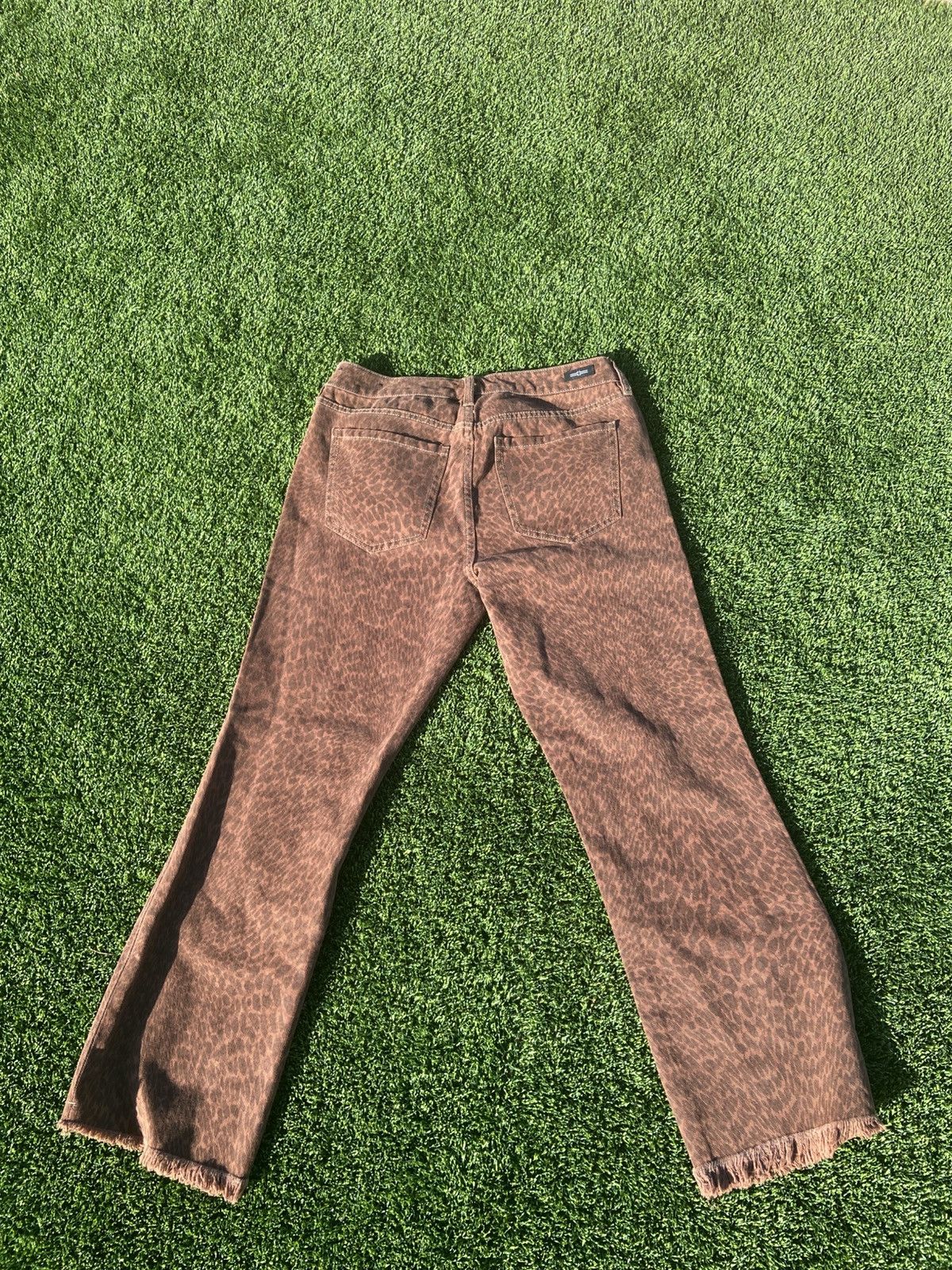 Other Cheetah Print Crop Flare Jeans Size 27" / US 4 / IT 40 - 2 Thumbnail