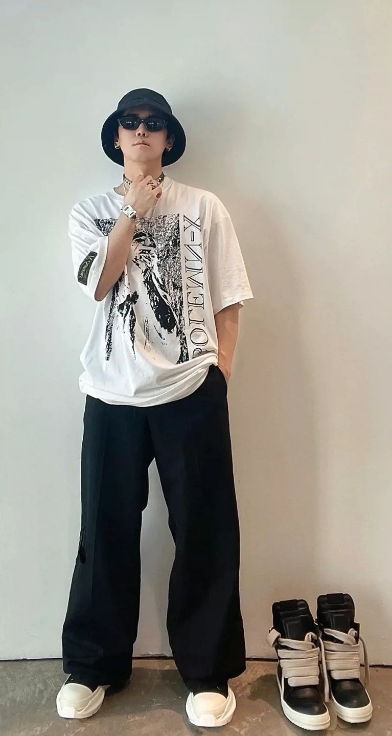 Raf Simons Raf simons AW21-22 Double-hole casual wide-leg trousers Size US 30 / EU 46 - 8 Thumbnail