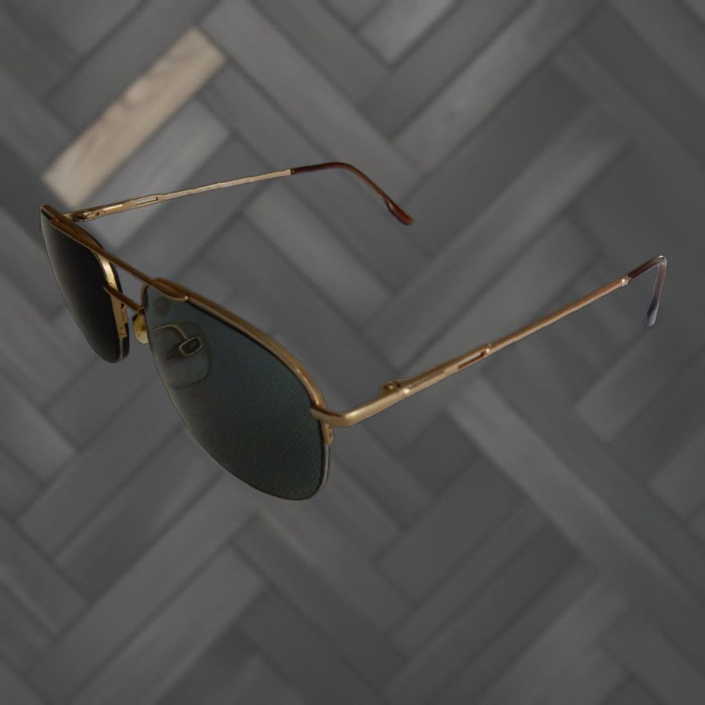 Vintage VINTAGE Kirkland Signature Sunglasses Frames Men Adult Gold 57x16 140 Chase Satin Size ONE SIZE - 1 Thumbnail