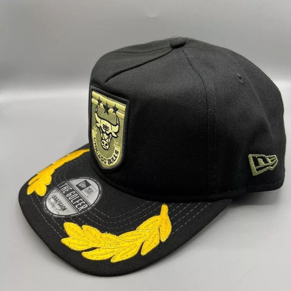 New Era Chicago Bulls Hat Men Military Patch The Golfer Snap Back Size ONE SIZE - 2 Thumbnail