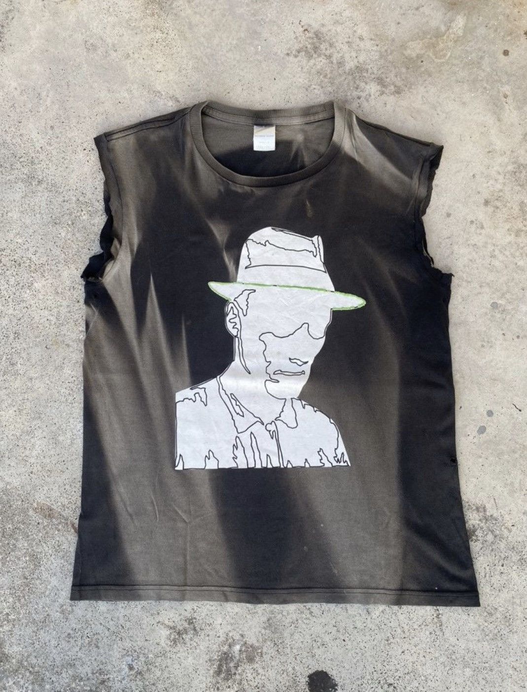 Japanese Brand × Number (N)ine × Vintage Faded Vintage Number Nine Graphic Art Custom Sleeveless Size US M / EU 48-50 / 2 - 1 Thumbnail