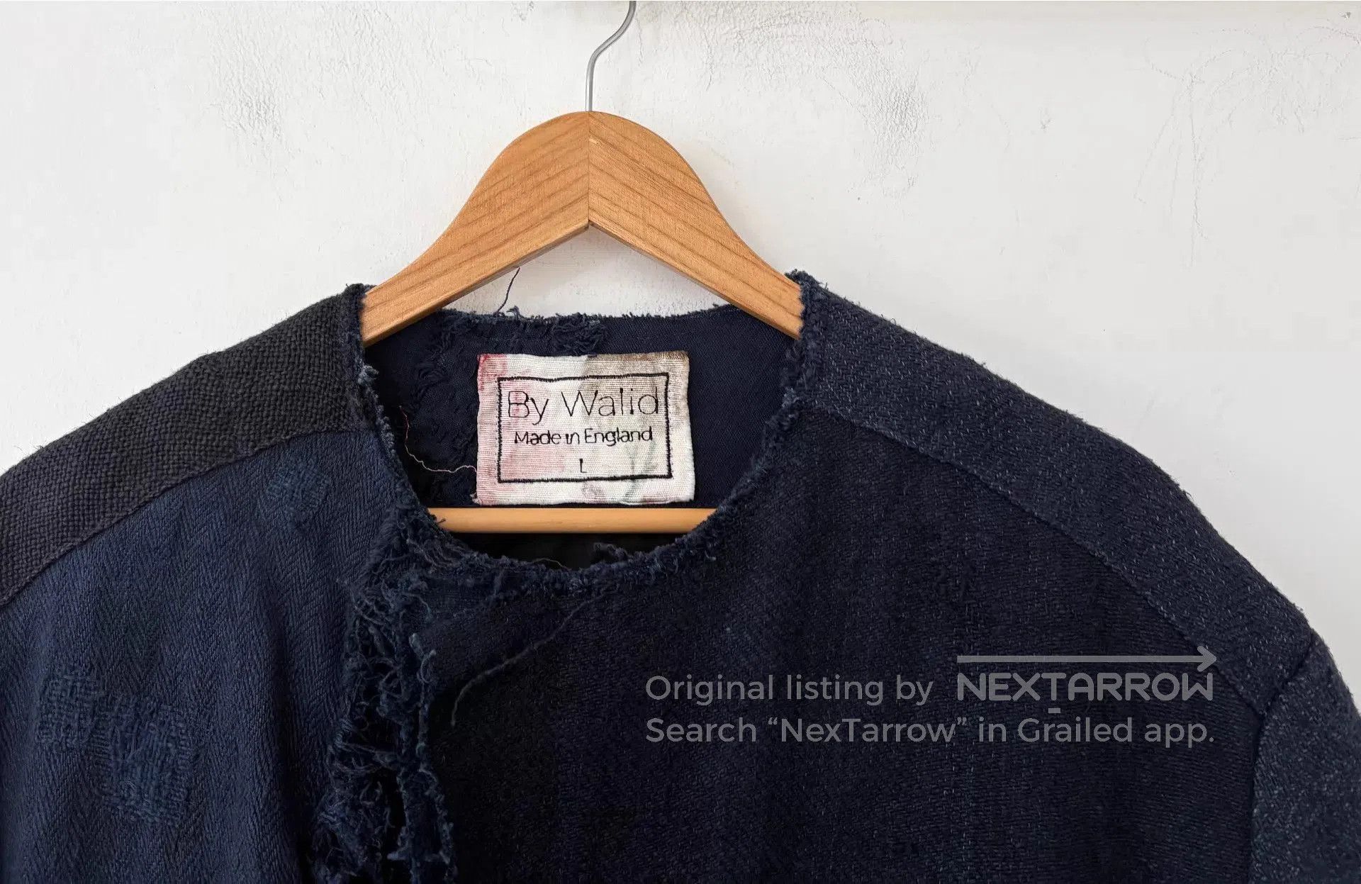 By Walid Blue Patchwork Long Coat . Size US L / EU 52-54 / 3 - 4 Thumbnail