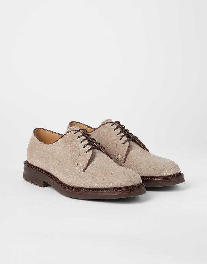 Brunello Cucinelli o1w1db10825 Pair Of Laced Shoes in Cool Beige Size US 10 / EU 43 - 2 Thumbnail