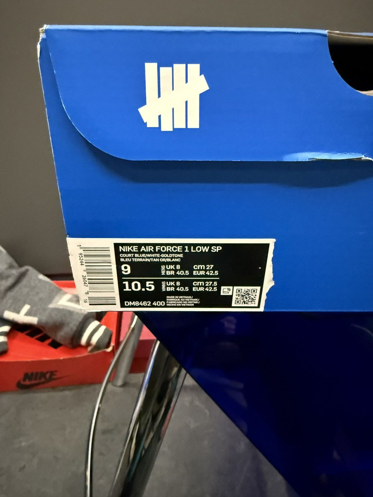 Nike × Undefeated Nike x Undefeated Air Force 1 9 5 On It DM8462-400 Size US 9 / EU 42 - 11 Thumbnail