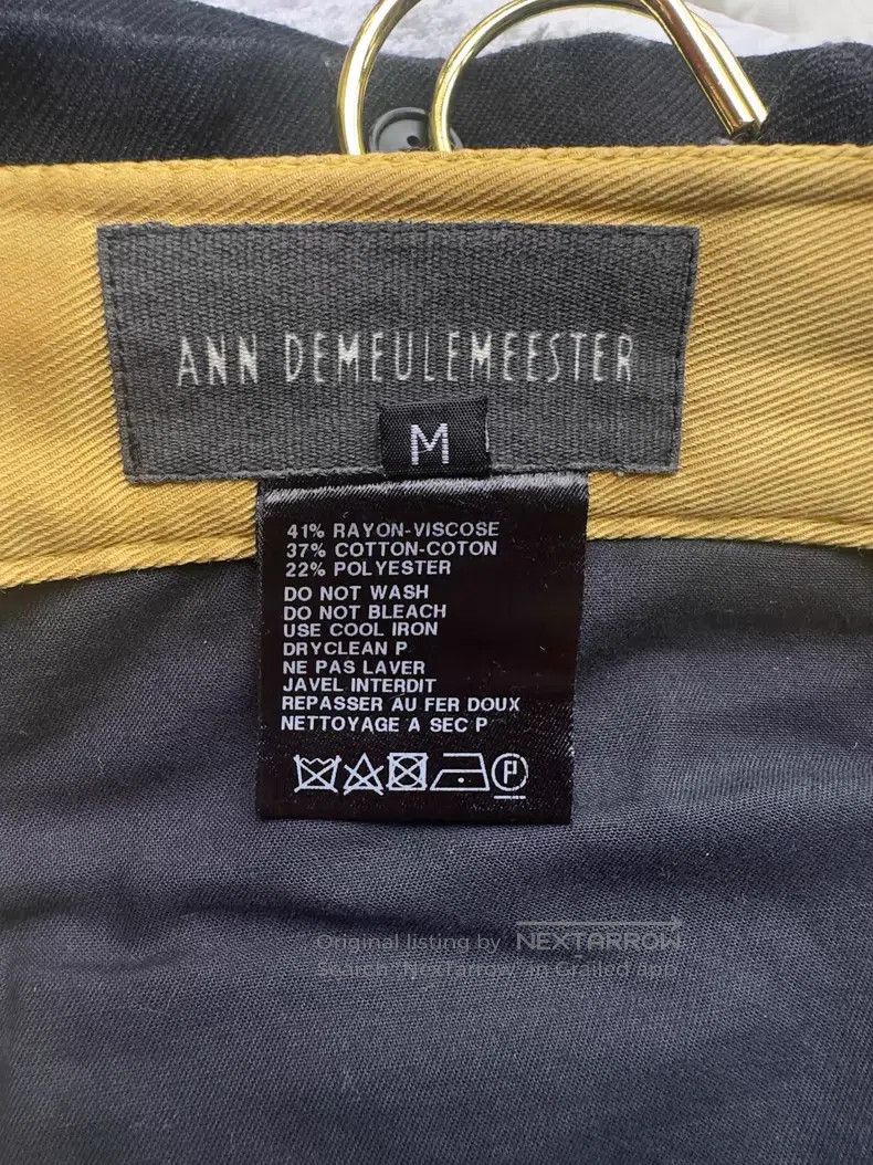 Ann Demeulemeester Ann Demeulemeester size M Gold thread blended fabric pants Size 22" - 6 Thumbnail