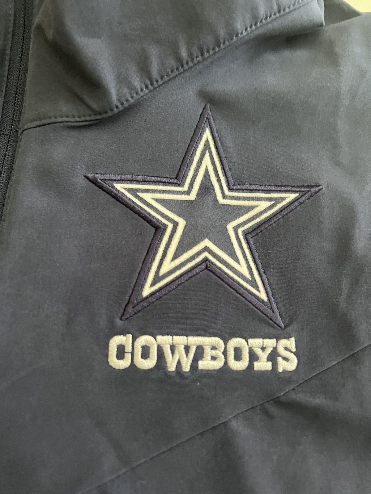 NFL × Nike Nike Dallas Cowboys Windbreaker Short Sleeve Navy Jacket Size US L / EU 52-54 / 3 - 2 Thumbnail